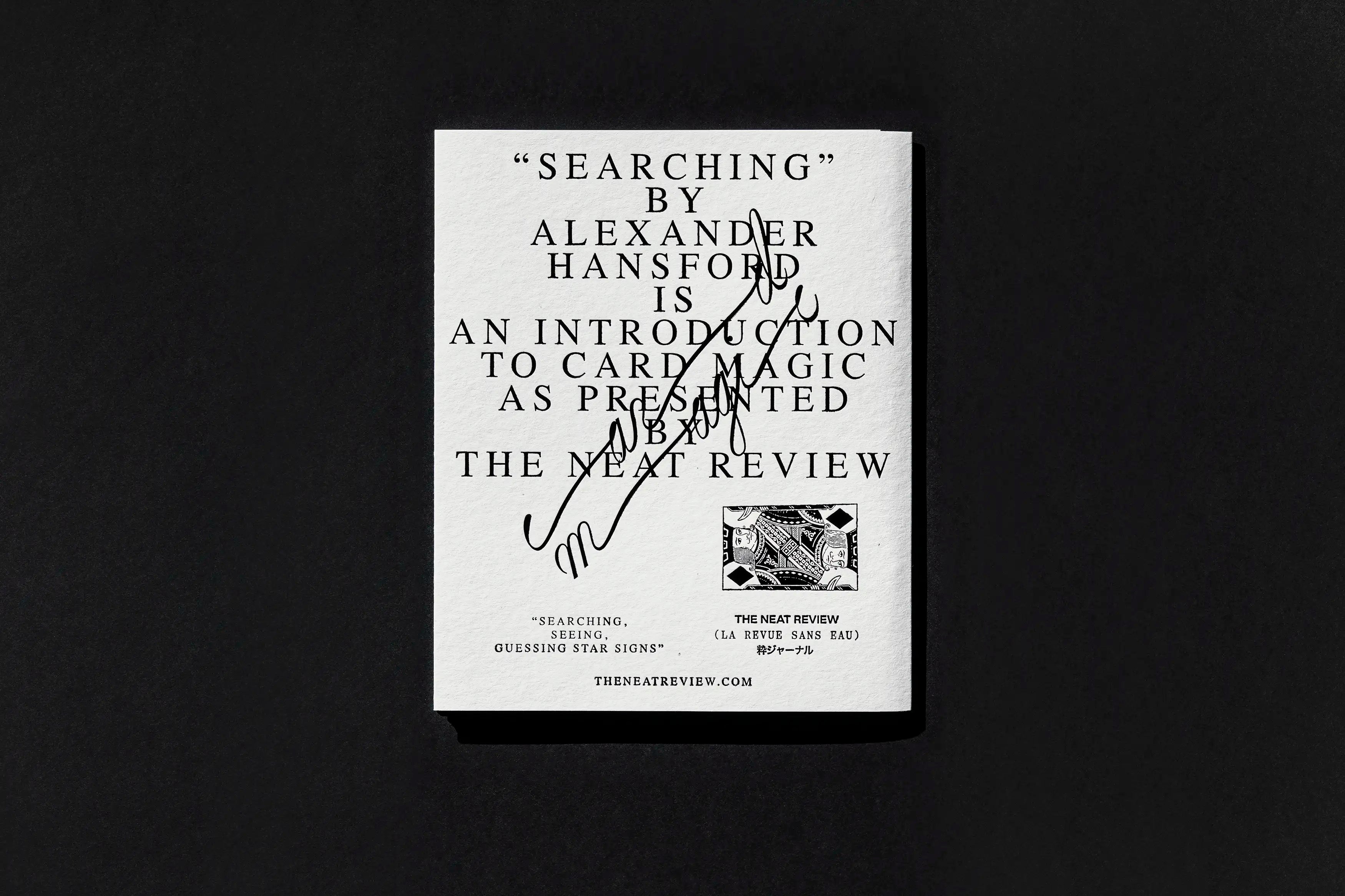 Starting Fires 2 "SEARCHING": An Introduction to Card Magic