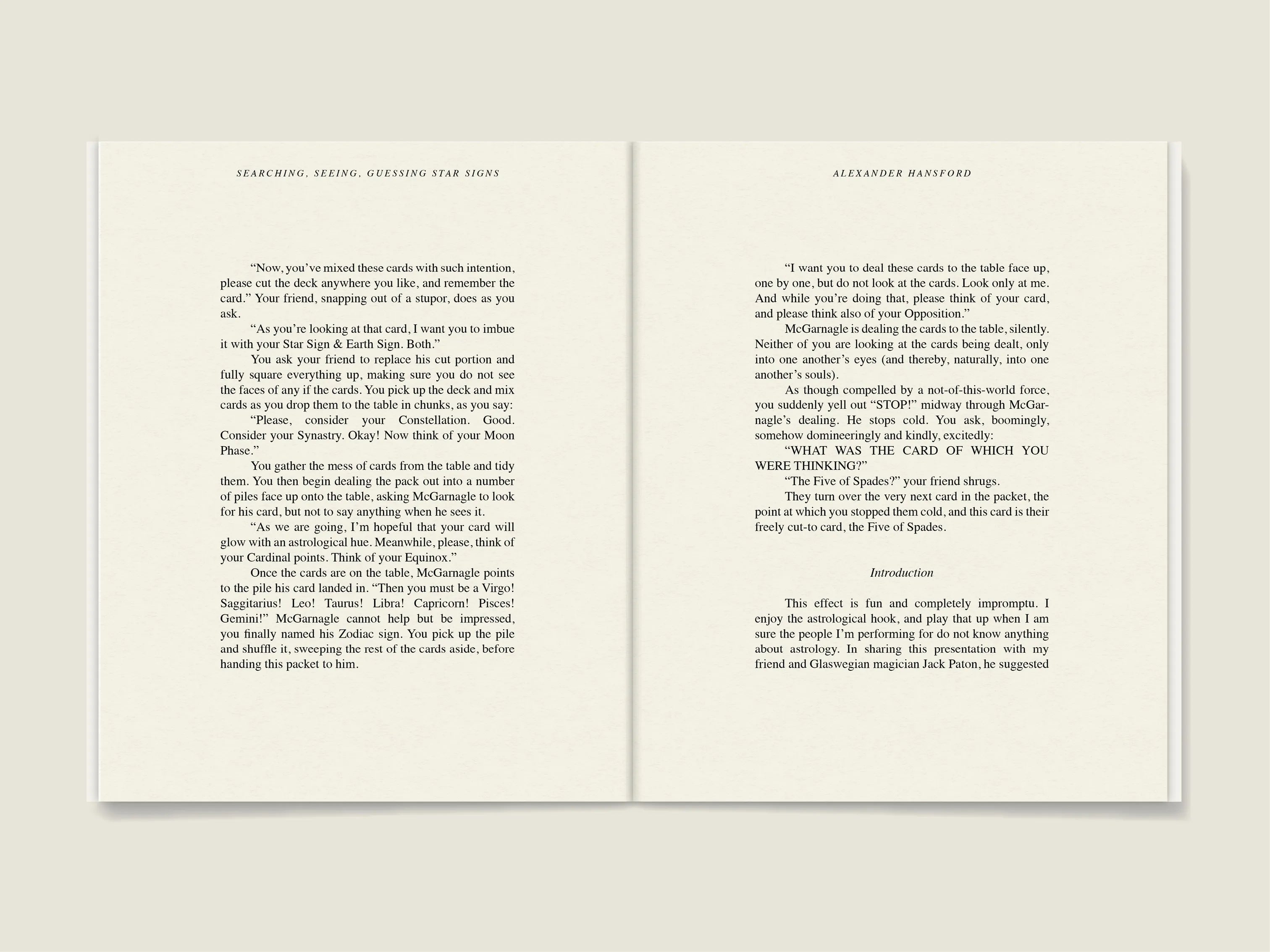 Starting Fires: An Introduction to Card Magic (First Three)